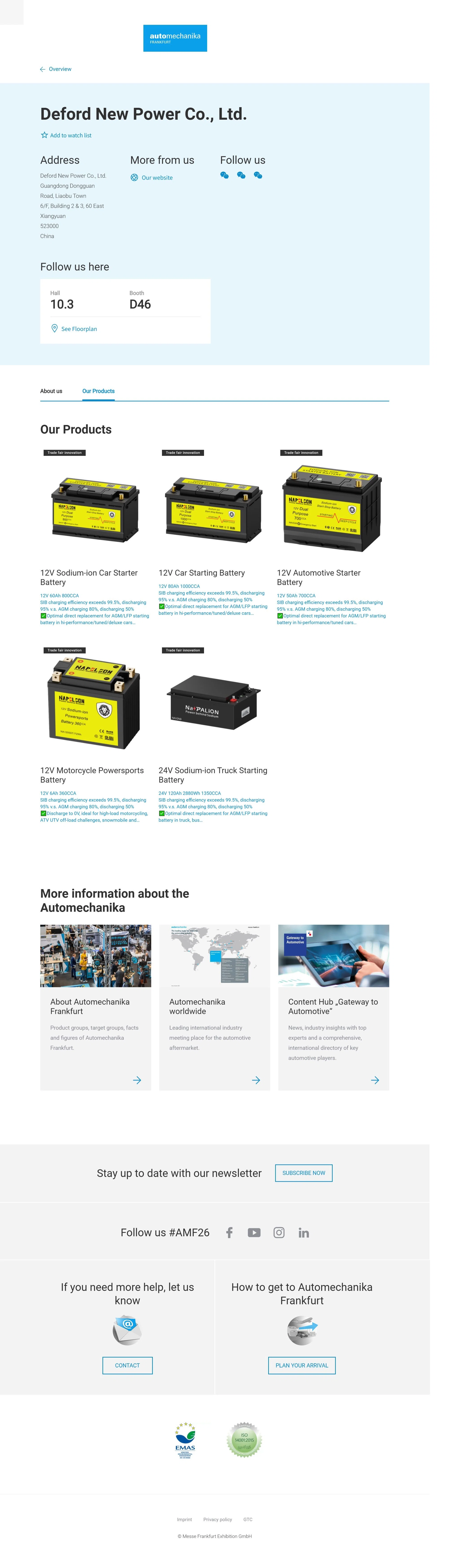 NAPILION awards automechanika frankfurt trade fair innovation.webp